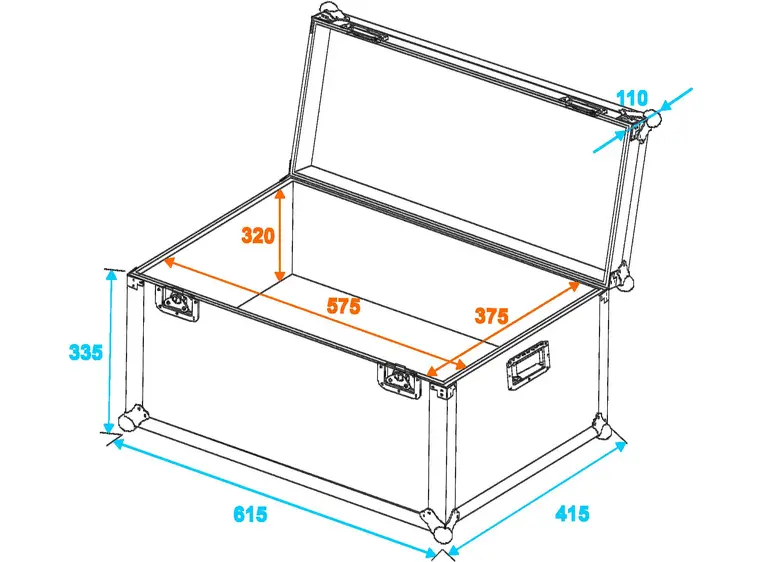 Roadinger universal transport case 60x40cm 